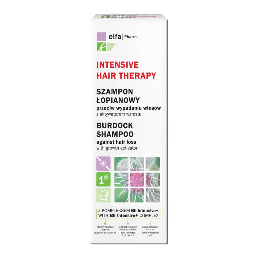 Elfa Pharm Intensive Hair Therapy Burdock shampoo against hair loss with growth activator, 200 ml