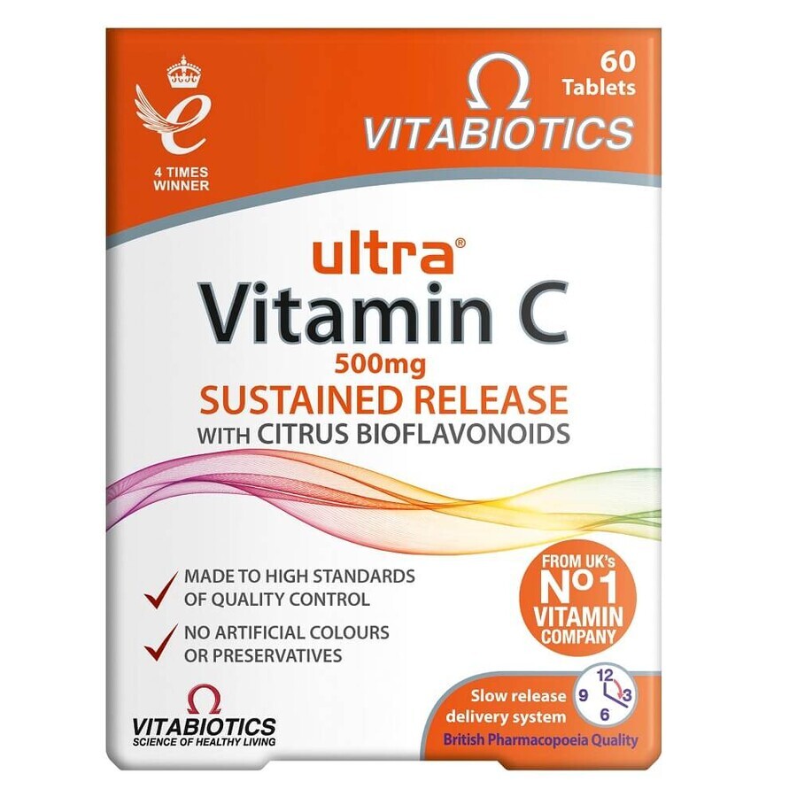 Vitabiotics Ultra Vitamin C 500mg, 60 Tabletten