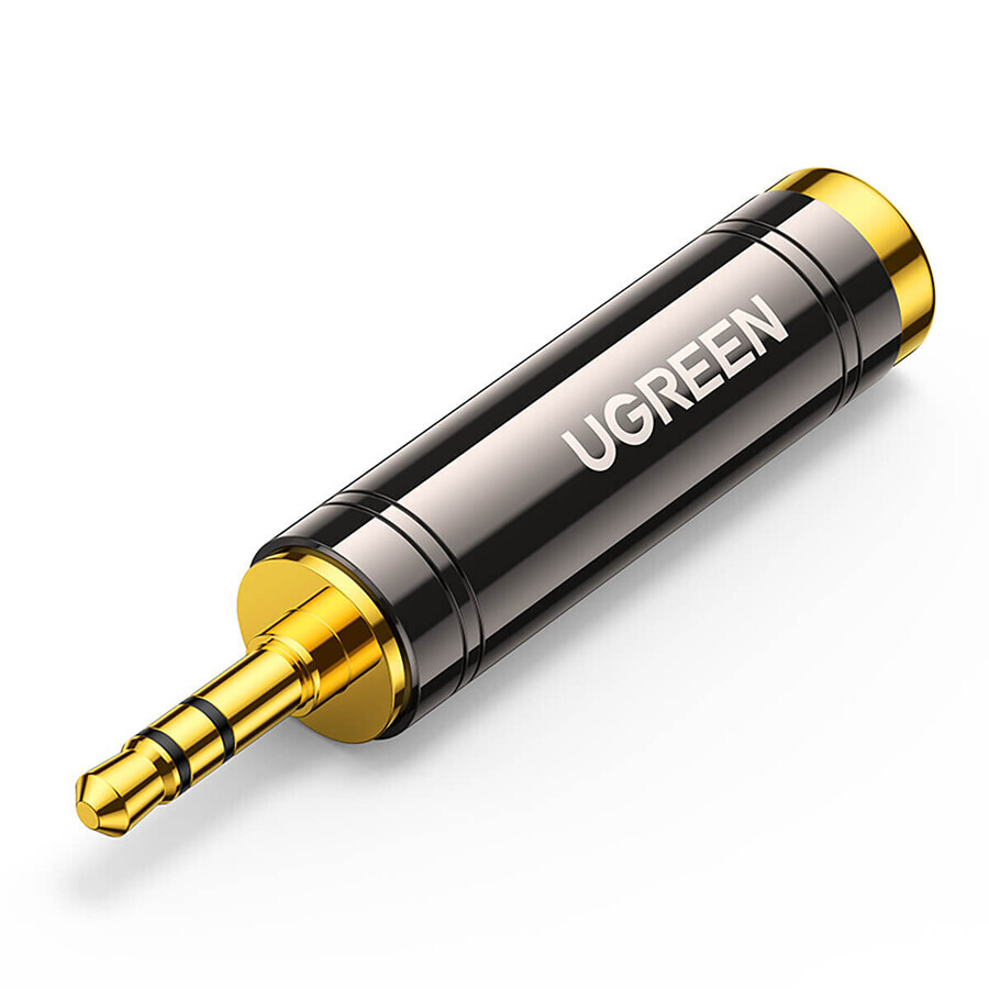 Ugreen Adapter Audio Adapter von 3.5mm (männlich) auf 6.35mm Miniklinke (weiblich) grau (AV168)