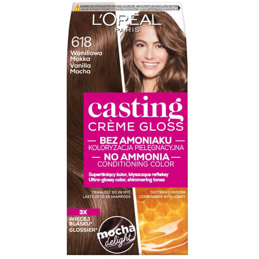 Boutique L Oreal Paris Casting Creme Gloss Hair Colour 618 Vanilla Mocha L Oreal Paris Casting Creme Gloss Hair Colour 618 Vanilla Mocha