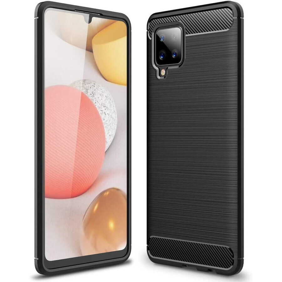 Husă flexibilă Carbon Case Samsung Galaxy A42 5G negru