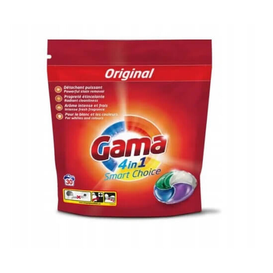 Gama Original, 4-in-1 laundry capsules, 30 pieces