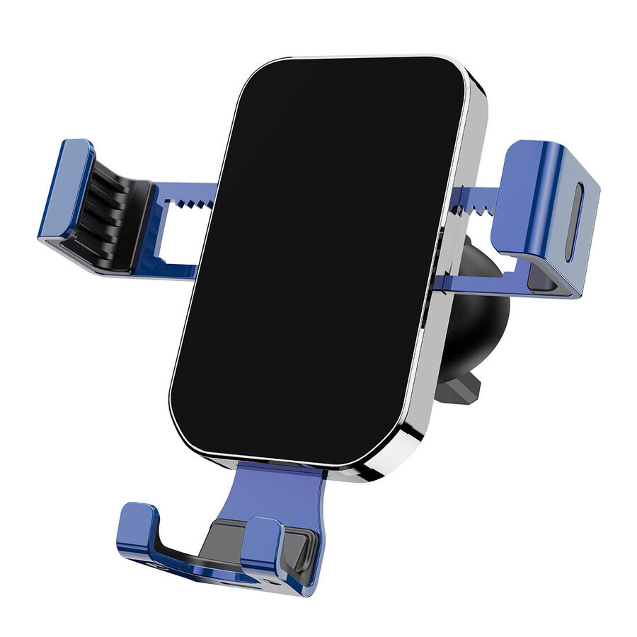 Suport auto gravitațional pentru un smartphone pe grila parbrizului albastru (YC12)