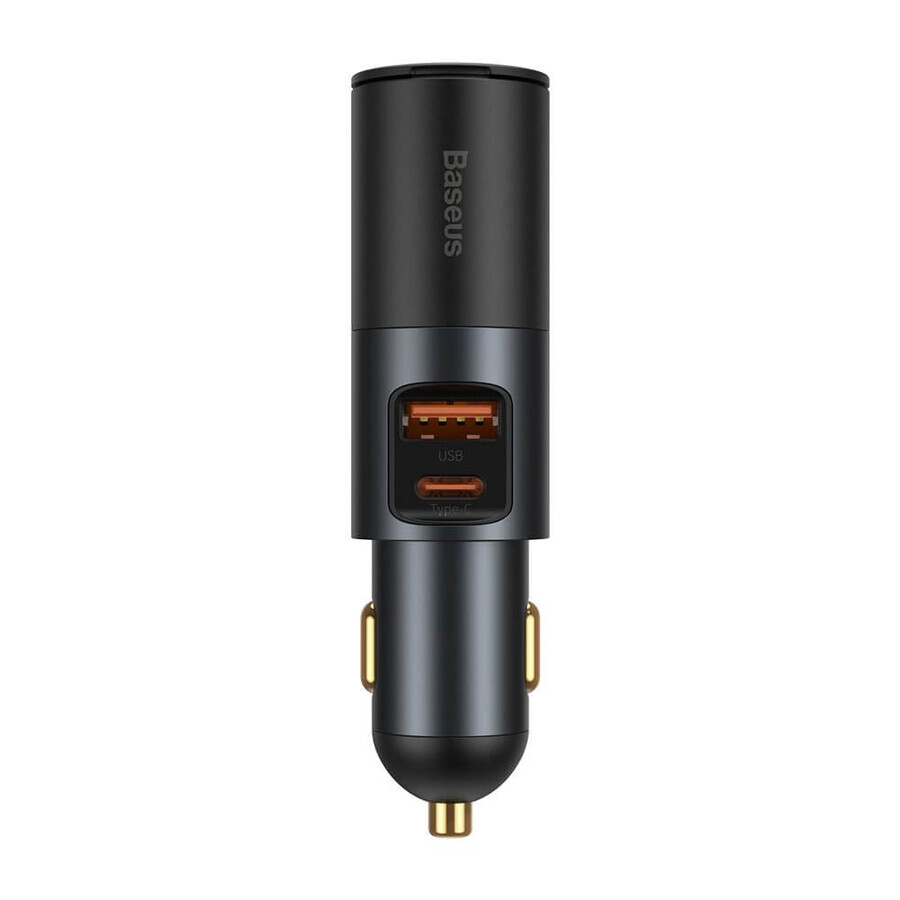 Baseus Share Together USB-Autoladegerät / USB Typ C / Zigarettenanzünderbuchse 120W Quick Charge Power Delivery grau (CCBT-C0G)
