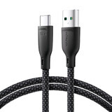 Joyroom Multi-Color Series S-A34 USB-A / USB-C 100W cablu 1m - negru