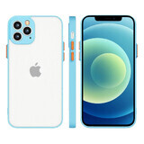 Milky Case Silikon flexible durchsichtige Hülle für Samsung Galaxy A22 4G blau