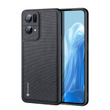 Funda Dux Ducis Fino con revestimiento de nailon Oppo Reno7 Pro 5G negro
