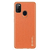 Dux Ducis Yolo elegante funda de ecopiel Samsung Galaxy M30s naranja