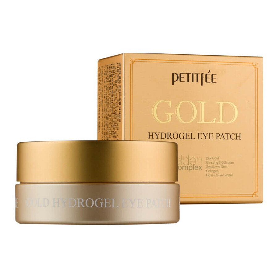 Buy Petitfee Moisturizing and illuminating hydrogel eye pads with gold, 60 pieces Petitfee Moisturizing and illuminating hydrogel eye pads with gold, 60 pieces