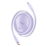 Baseus Free2Draw Mini USB-C - USB-C 100W 1m Verlängerungskabel - lila