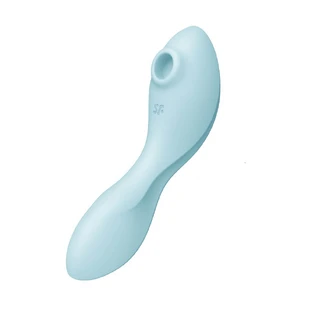 Satisfyer Curvy Trinity 5+ Estimulador de clítoris con vibración Azul, 1 unidad