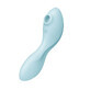 Satisfyer Curvy Trinity 5+ Clitoral Stimulator with Vibration Blue, 1 piece