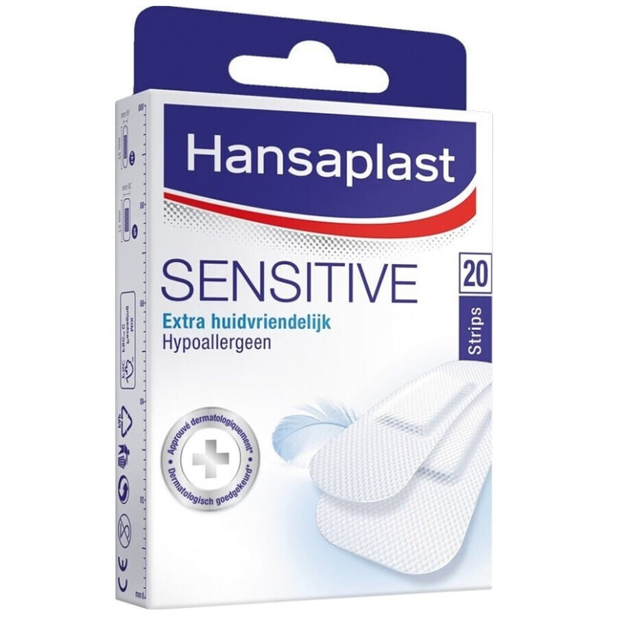 Hansaplast Sensitive Plasters, 20 pièces