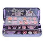 Lip Smacker Unicorn Makeup Case Triple Layer Beauty Tin Makeup Kit pentru copii