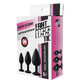 Dream Toys Fantasstic Anal Training Kit Plug anal de piedra roja, 3 piezas