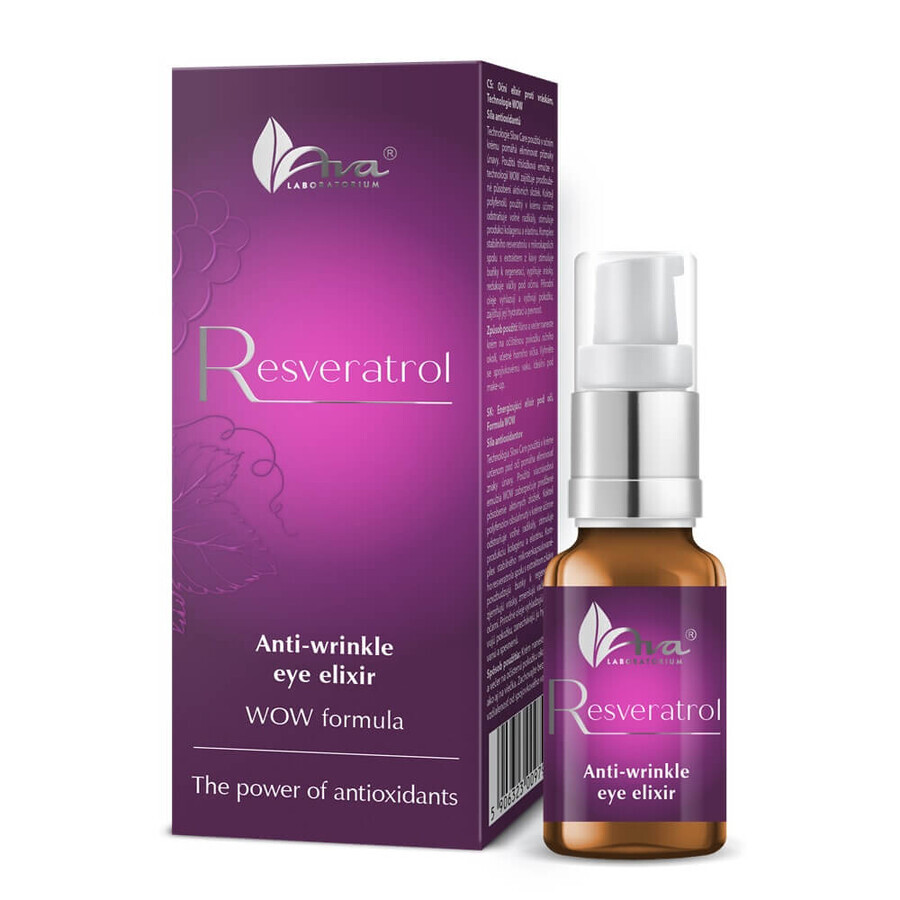 Ava Laboratorium Resveratrol Élixir anti-rides pour les yeux, 15 ml