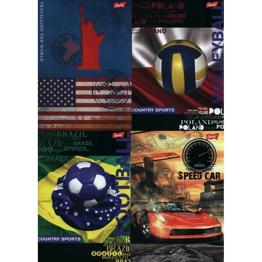 Cuaderno A5 línea 60 hojas 10 piezas mezcla