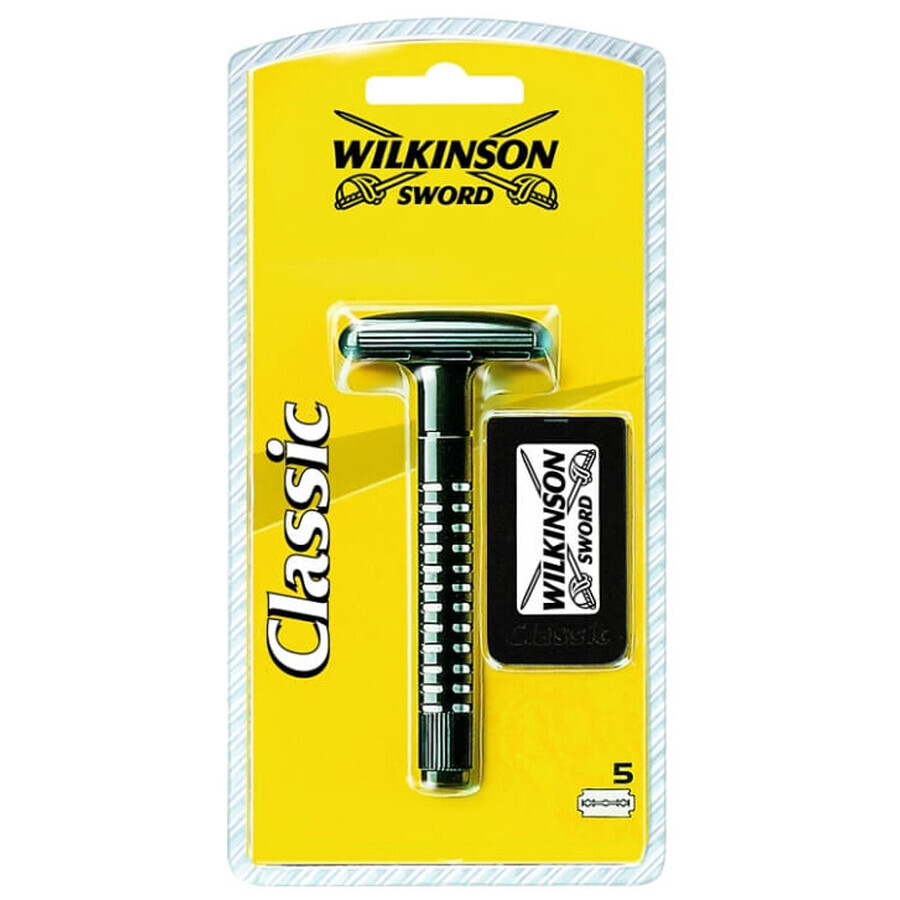Buy Wilkinson Sword Classic, Men's Shaver + 5 Replacement Blades Wilkinson Sword Classic, Men's Shaver + 5 Replacement Blades