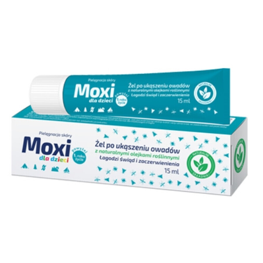 Moxi gel after insect bites, for children, 15 ml