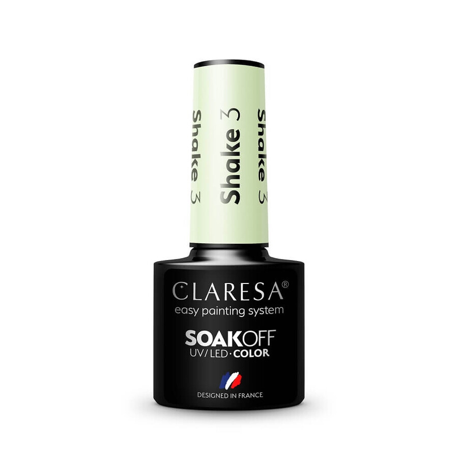 Claresa Soak Off UV/LED Shake Hybrid Varnish 3, 5g