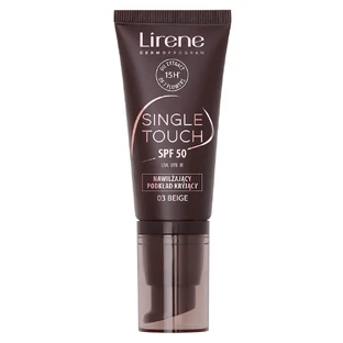 Lirene Single Touch SPF50 Fond de teint opaque hydratant 03 Beige, 30 ml