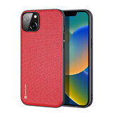 Dux Ducis Fino funda de nylon iPhone 14 Plus rojo