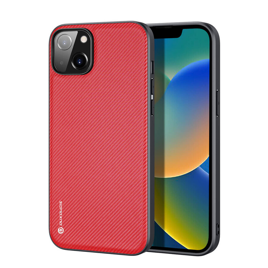 Dux Ducis Fino nylon hoesje iPhone 14 Plus rood