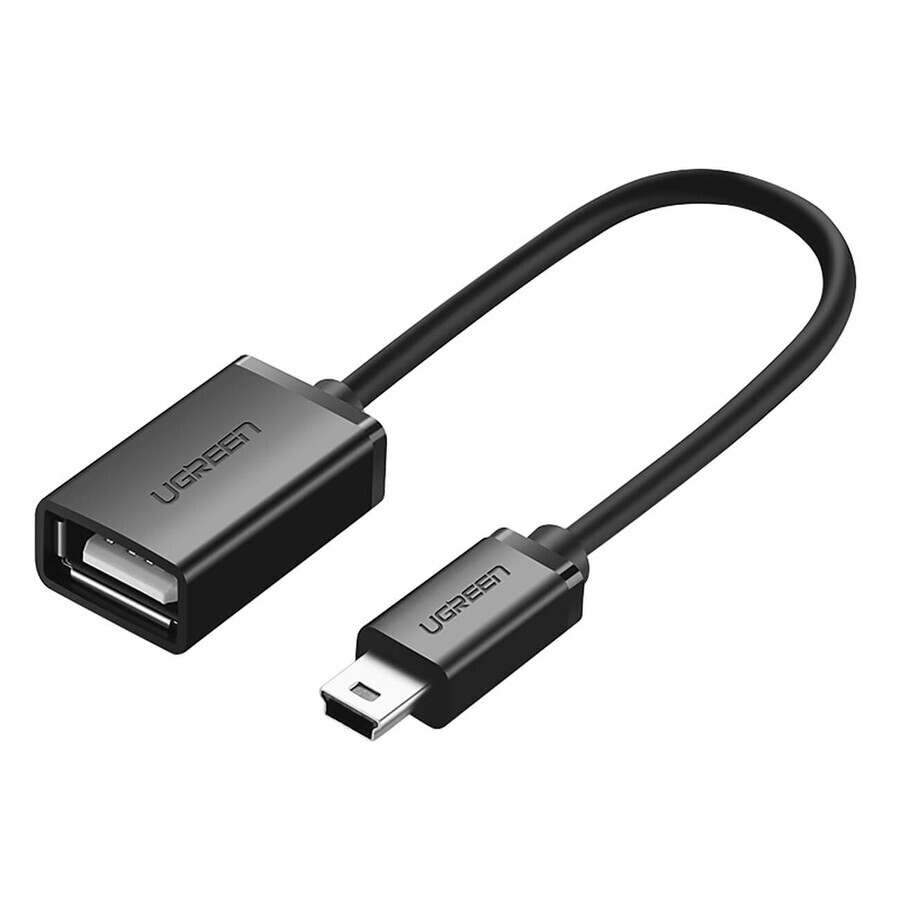 Ugreen US249 10383 adaptador OTG mini USB-B (macho) / USB-A (hembra) 10cm - gris