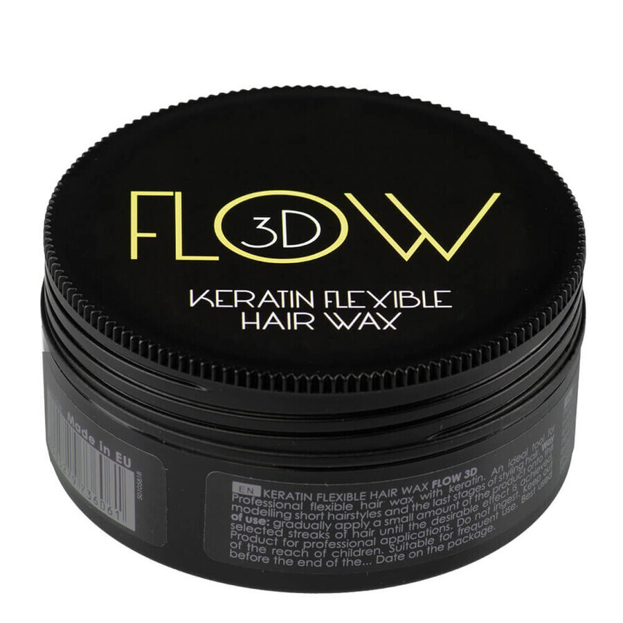 Stapiz Flow 3D Keratin Flexible Hair Wax Cera flessibile per capelli con cheratina, 100g