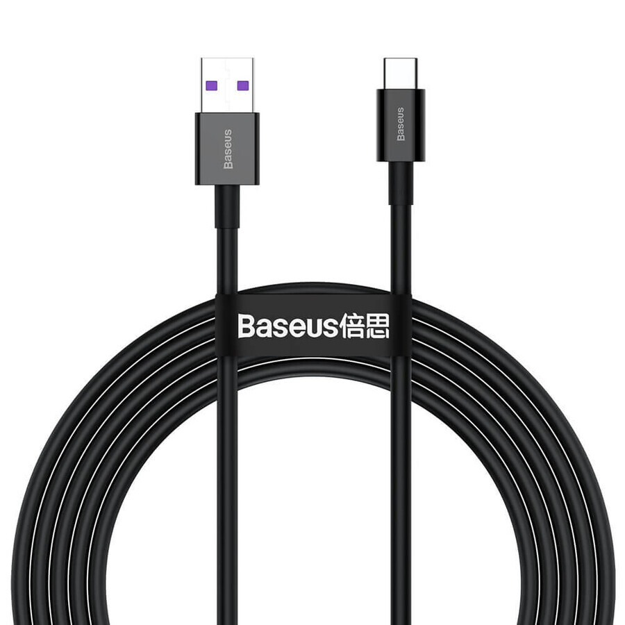Baseus Superior USB - Cavo USB Tipo C 66 W (11 V / 6 A) Huawei SuperCharge SCP 2 m nero (CATYS-A01)