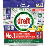 Dreft Platinum All in One capsules pour lave-vaisselle au citron, 75 pièces