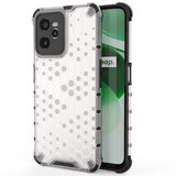 Honeycomb case armored case with gel frame Realme C35 transparent