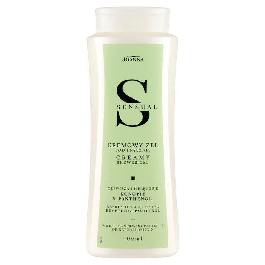 Joanna Gel de Ducha Sensual Cáñamo y Pantenol, 500 ml