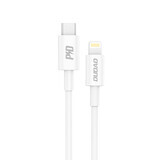 Dudao L6X USB-C - Lightning PD 20W cablu 1m - alb