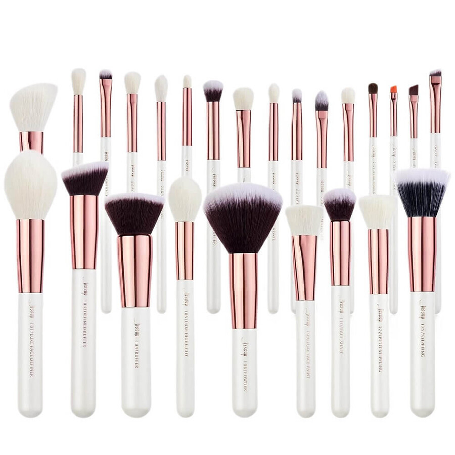 Jessup Set de pinceaux de maquillage individuels T215, 25 pièces