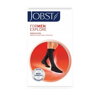 Jobst ForMen Explore CCL1 chaussettes à genoux à bout fermé marine 4