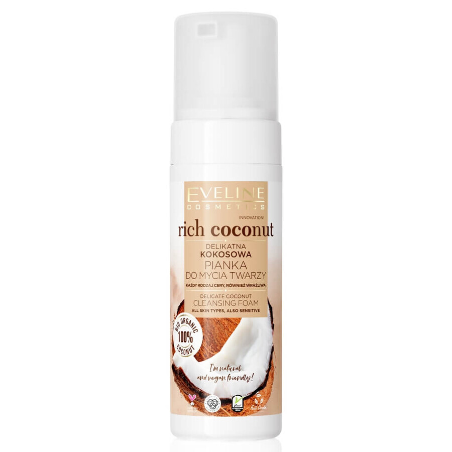 Acquista Eveline Rich Coconut Gentle Face Wash, 150 ml Eveline Rich Coconut Gentle Face Wash, 150 ml