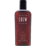American Crew 3in1 Shampoo Balsamo E Lavaggio Corpo Shampoo Balsamo E Gel Corpo, 250ml