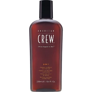 American Crew 3in1 Shampoo Conditioner And Body Wash Shampoo Conditioner And Body Gel, 250ml