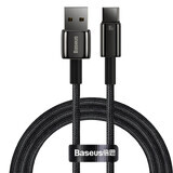 Baseus Tungsten Gold USB-A - USB-C 480Mb/s 100W Kabel 1m schwarz (CAWJ000001)