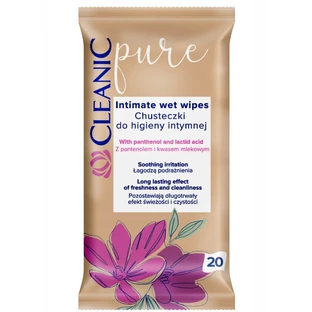 Cleanic Toallitas puras para la higiene íntima, 20 uds.