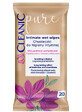 Cleanic Pure intimate hygiene wipes, 20 pieces
