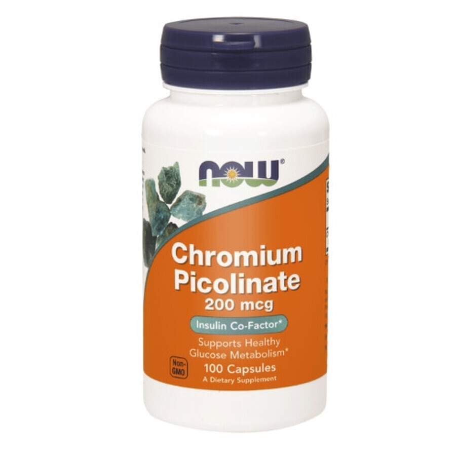 Now Foods, Cromo picolinato, 100 capsule