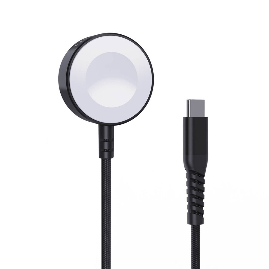 Choetech T319 MFI 5W încărcător wireless pentru Apple Watch + cablu USB-C - negru