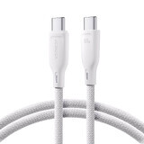Joyroom Multi-Color Series S-A34 USB-C / USB-C PD 60W cablu 1m - alb