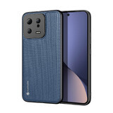 Custodia Dux Ducis Fino per Xiaomi 13 con cornice in silicone blu