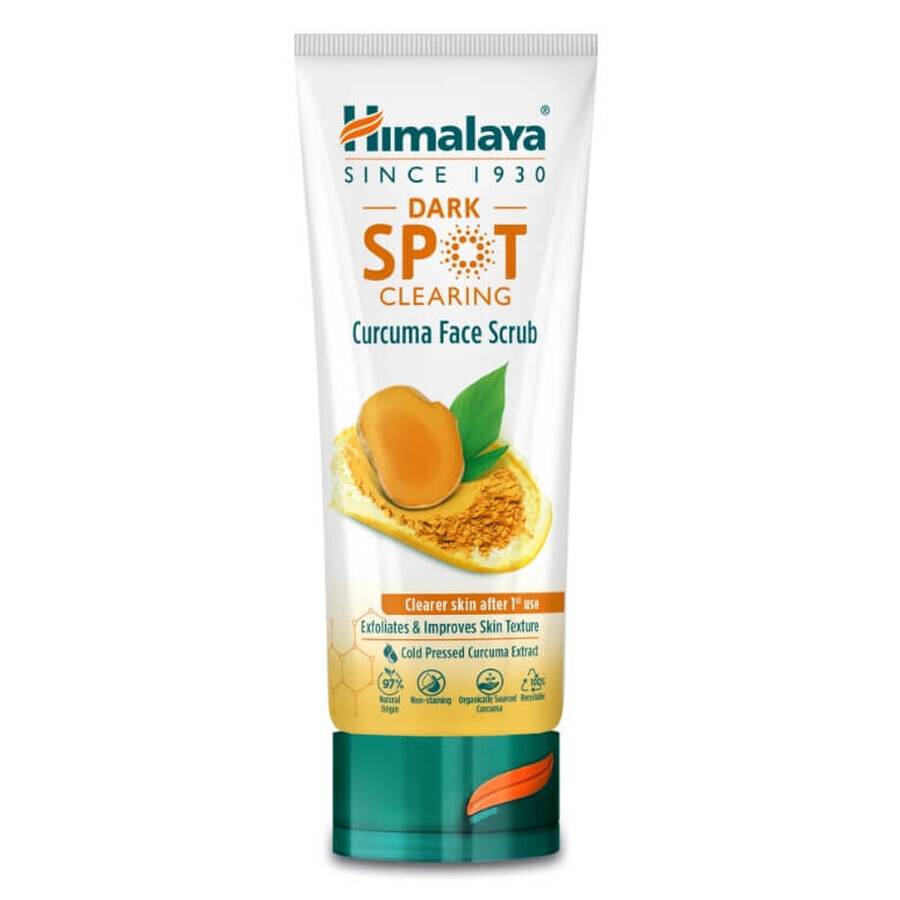 Himalaya Exfoliante facial de cúrcuma para aclarar manchas oscuras, 75 ml