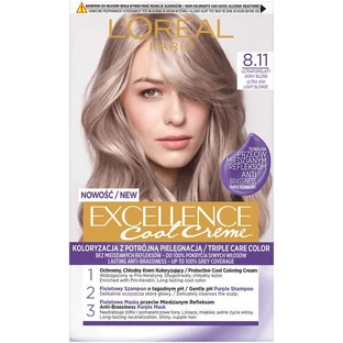 L Oreal Paris Excellence Cool Creme Dye 8.11 Ultra Wit Licht Blond