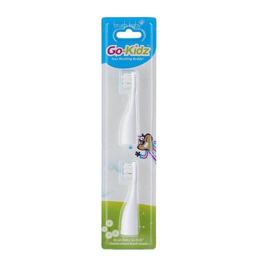 Winkel op Brush-Baby GoKidz tips voor reis sonische tandenborstel voor kinderen van 3-6 jaar, 2 stuks Brush-Baby GoKidz tips voor reis sonische tandenborstel voor kinderen van 3-6 jaar, 2 stuks