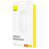 Lot de 2x Baseus Crystal verre trempé pour Nintendo Switch OLED 2021 + kit de montage - transparent